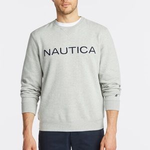 Gray Nautical crewneck